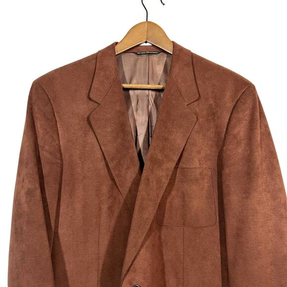 Vintage Kingsridge Soft "Suede" Blazer Jacket Sport Coat Dual Button - 42 - Picture 1 of 10